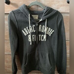 Abercrombie & Fitch Gray full zip Hoodie.